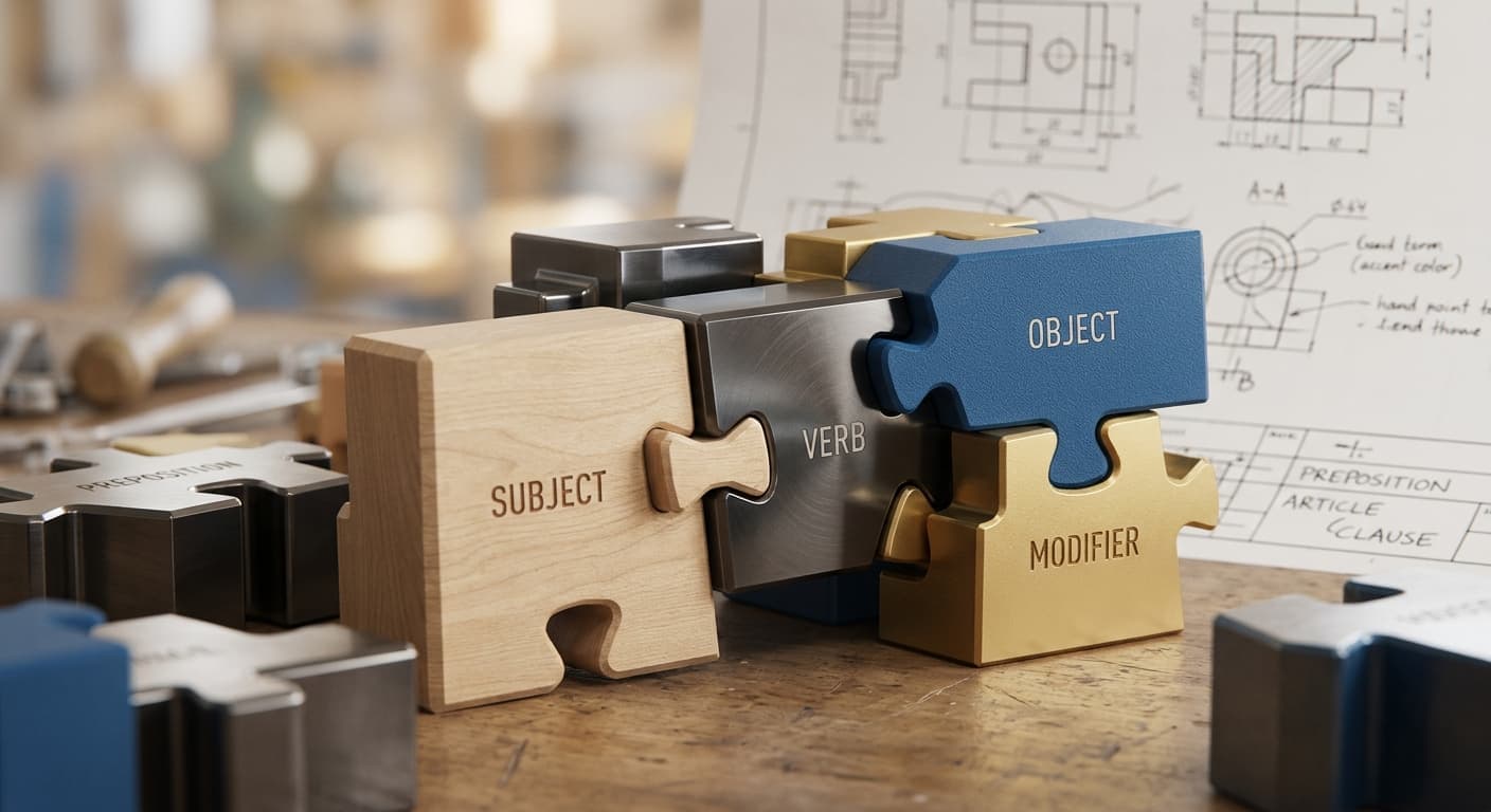 Bloques de construcción representando el idioma